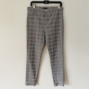 21 Saints Plaid Gray/Tan Pants Size XL Dark Academia